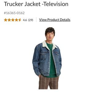 NWOT Levi's Men's Sherpa Lined Denim Trucker Jacket